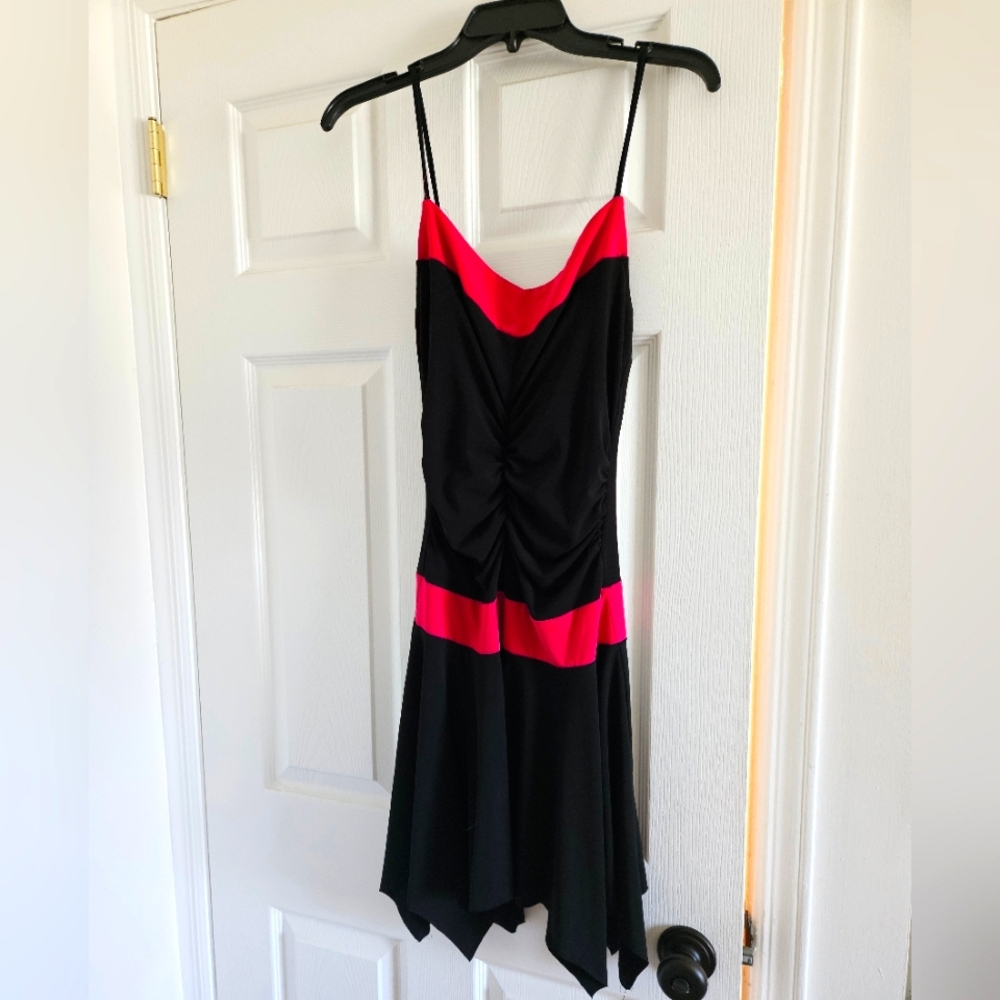 Black and Hot Pink Dress